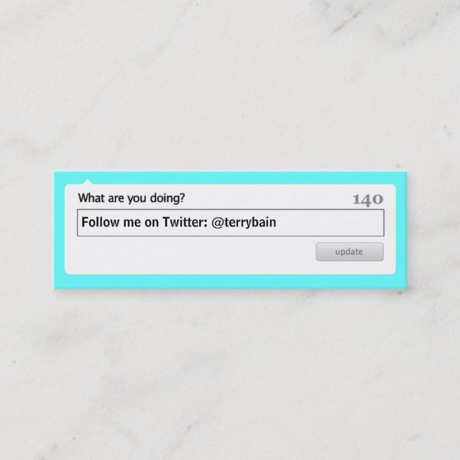 Carte De Visite Mini Suivez-moi (Devant)