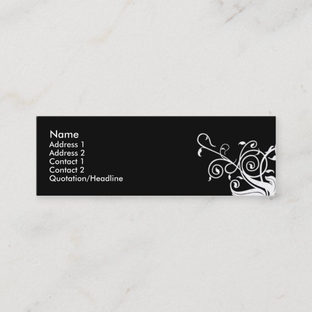 Carte De Visite Mini Swirys (Devant)
