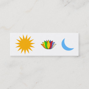 Carte De Visite Mini Symboles Yoga auto-réalisateurs