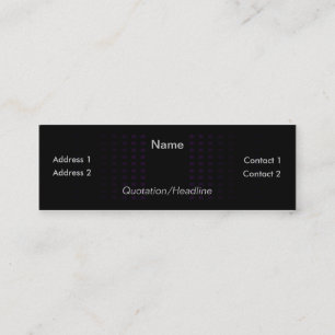 Carte De Visite Mini Synergie sombre