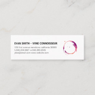 Carte De Visite Mini Tache de vin colorée