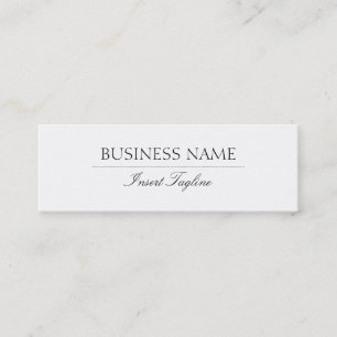Carte De Visite Mini Tagline élégant