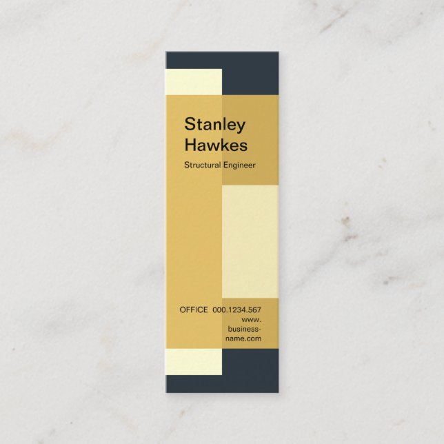 Carte De Visite Mini Technique de la construction artistique de blocs (Devant)