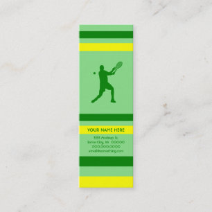 Carte De Visite Mini tennis : style rétro :