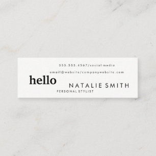 Carte De Visite Mini Texte mixte