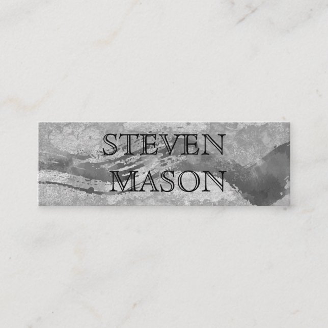 Carte De Visite Mini Texture chic contemporaine (Devant)