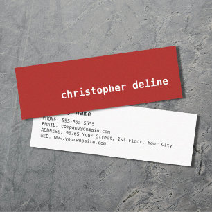 Carte De Visite Mini Texture moderne simple et élégante