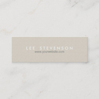 Carte De Visite Mini Texture simple et minimaliste en beige massif