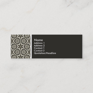Carte De Visite Mini Texture Ton - Motif Terrazzo 014 - (201F1B)