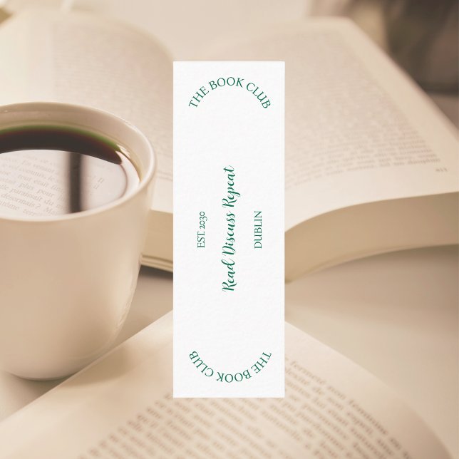 Carte De Visite Mini The Book Club Crest Lire Discuter Répéter (Créateur téléchargé)