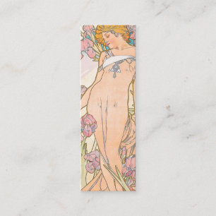 Carte De Visite Mini The Iris (1897) par Alphonse Mucha Signet