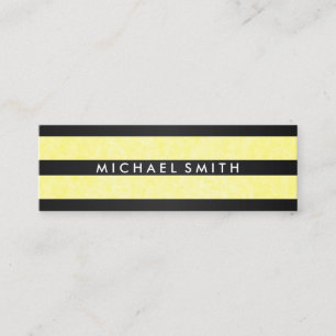 Carte De Visite Mini Tirages Chic Texture Jaune