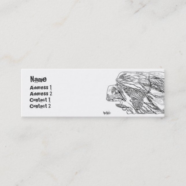 Carte De Visite Mini Titan - maigre (Devant)