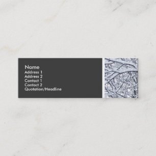 Carte De Visite Mini Ton texture - Branches neigeuses
