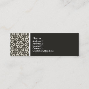 Carte De Visite Mini Ton texture - Motif Terrazzo - (201F1B)