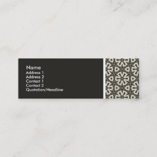 Carte De Visite Mini Ton texture - Motif Terrazzo - (201F1B)