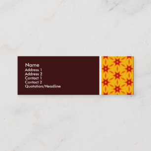 Carte De Visite Mini Tonalité Texture - Terrazzo Motif 09 - Brown foncé
