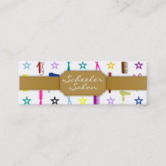 Carte De Visite Mini Tonalités chics multicolores - Bizcard maigre fait