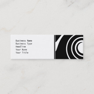 Carte De Visite Mini Torsion noire et blanche