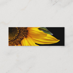 Carte De Visite Mini Tournesols - blanc de modèle customisé par