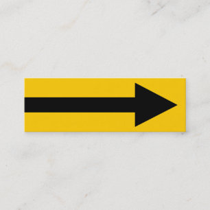 Carte De Visite Mini Tout le point II - Noir et orange