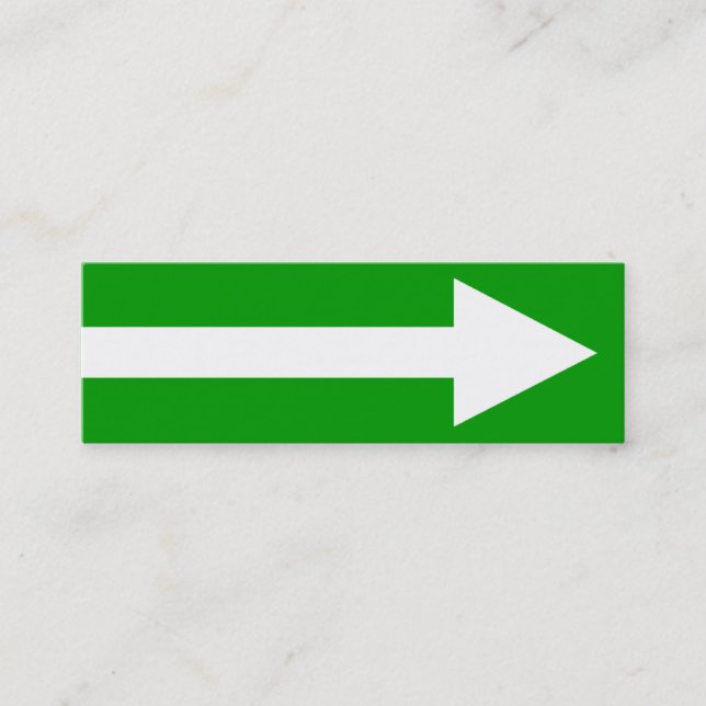 Carte De Visite Mini Tout le point II - Vert, Blanc et Gris (Devant)