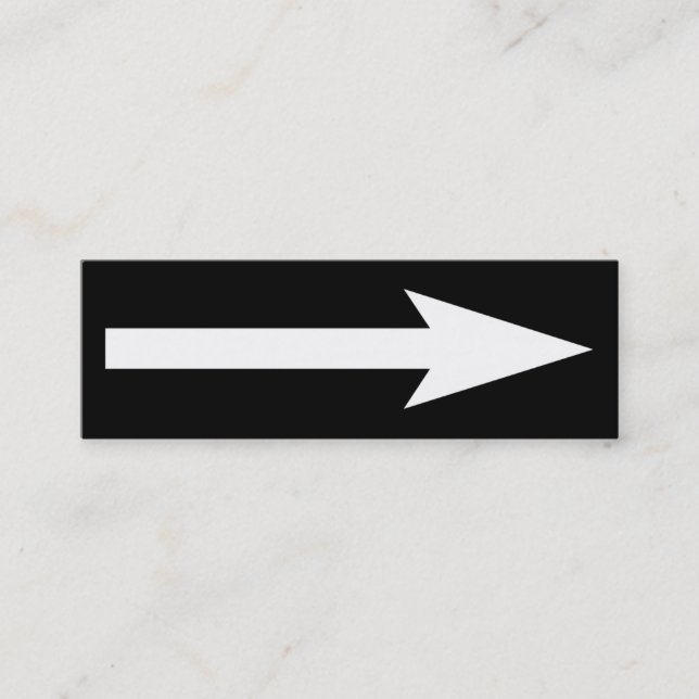 Carte De Visite Mini Tout le point - noir et blanc (Devant)