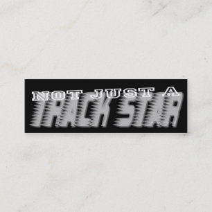 Carte De Visite Mini Track Star - Social Media Personal Card