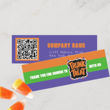 Tronc ou traiter le Merci d'Halloween coloré
