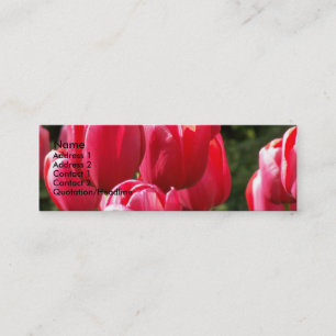 Carte De Visite Mini Tulipes