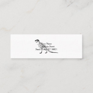 Carte De Visite Mini Tyrannosaure Skeleton - choose background color