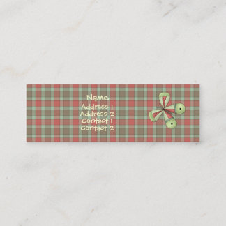 Carte De Visite Mini Un papillon Profilecard de jardin de pays