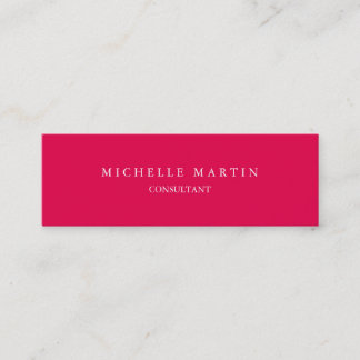 Carte De Visite Mini Unique feminine privé exclusif rose spéciale
