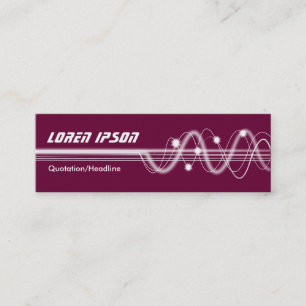 Carte De Visite Mini Vagues sonores II - Crimson profond