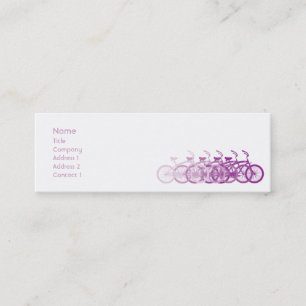 Carte De Visite Mini Vélo pourpre - maigre