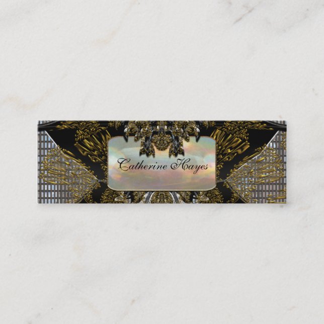 Carte De Visite Mini Vibetto Skinny Élégant Professionnel (Devant)