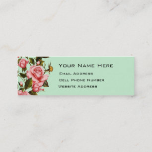 Carte De Visite Mini Vigne rose maigre