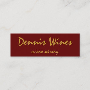 Carte De Visite Mini Vins de Dennis