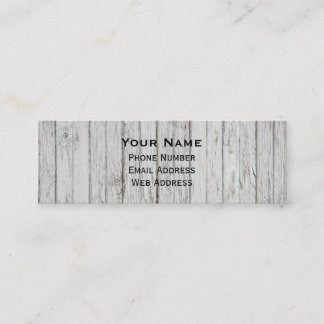 Carte De Visite Mini Vintage Wood