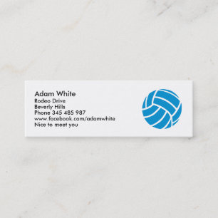 Carte De Visite Mini Volleyball