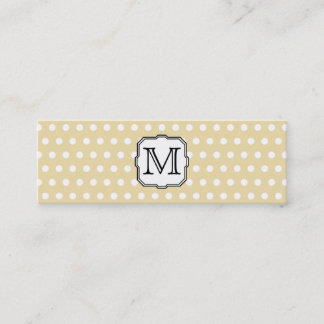 Carte De Visite Mini Votre lettre. Monogramme fait sur commande. Point