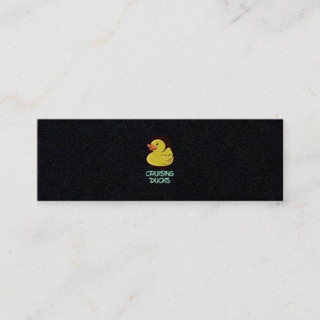Carte De Visite Mini Voyage amusant des canards croisiers (Devant)