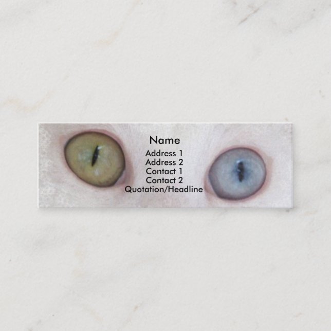 Carte De Visite Mini Yeux pour vous (Devant)