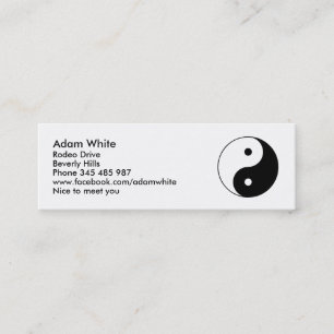 Carte De Visite Mini Yin Yang