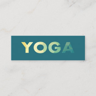 Carte De Visite Mini Yoga Mandala Promo d'entraîneur personnel