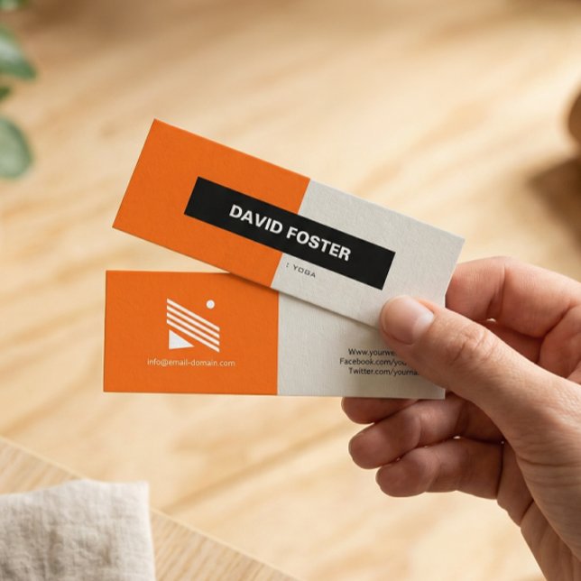 Carte De Visite Mini Yoga - Simple Élégant Stylé (Créateur téléchargé)