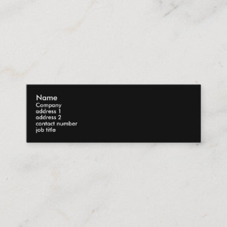 Carte De Visite Mini Zèbre