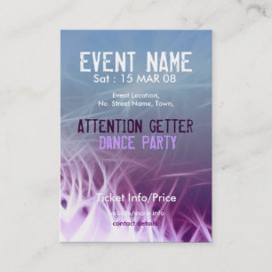 Carte De Visite miniFLYER #08 de PARTIE d'ÉVÉNEMENT