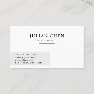 Carte De Visite Minimal Aesthetic Corporate Business Card