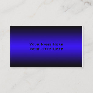 Carte de visite minimal bleu
